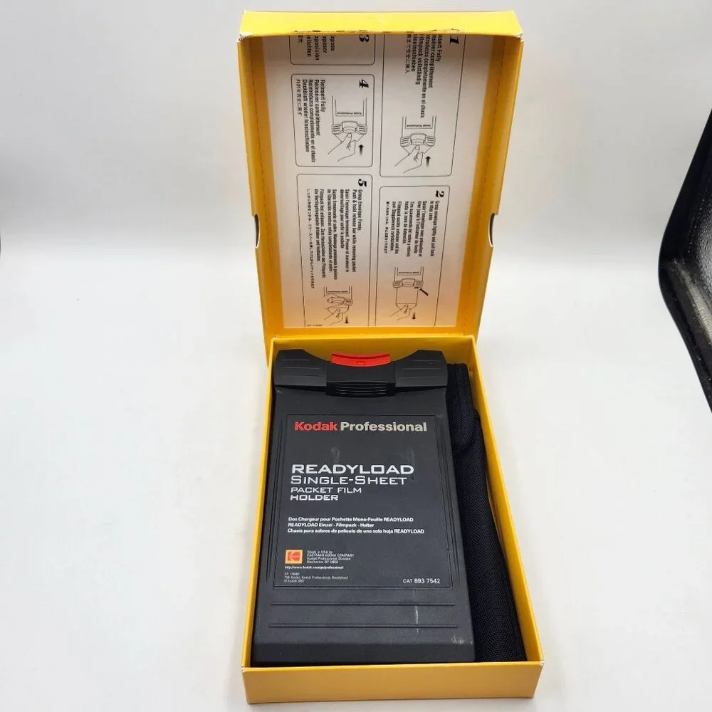 Kodak Professional Ready Load Single Sheet Packet Film Holder In OG Box 893 7542
